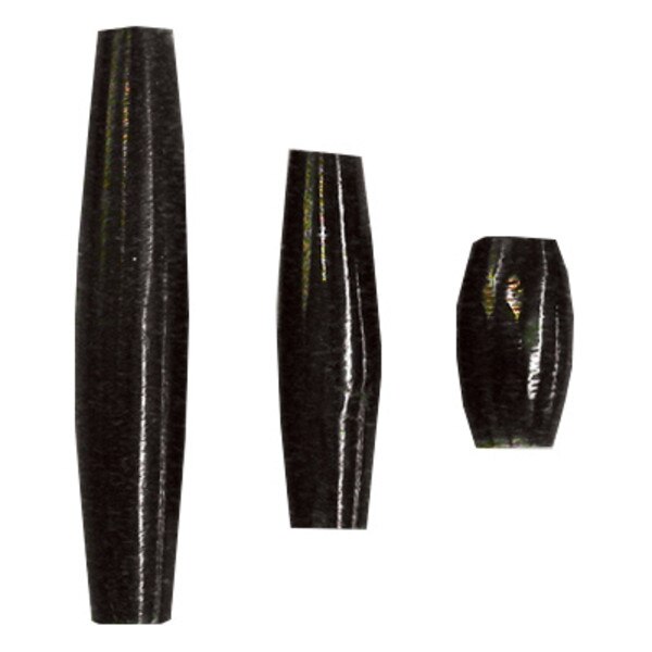 205-207.SLC.jpg ½" Hair Pipe Beads - Black 100pk Image