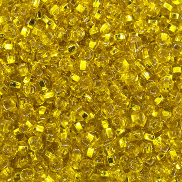 222-144201.SLC.jpg 10/0 Seed Beads - Yellow Lined 110g Image