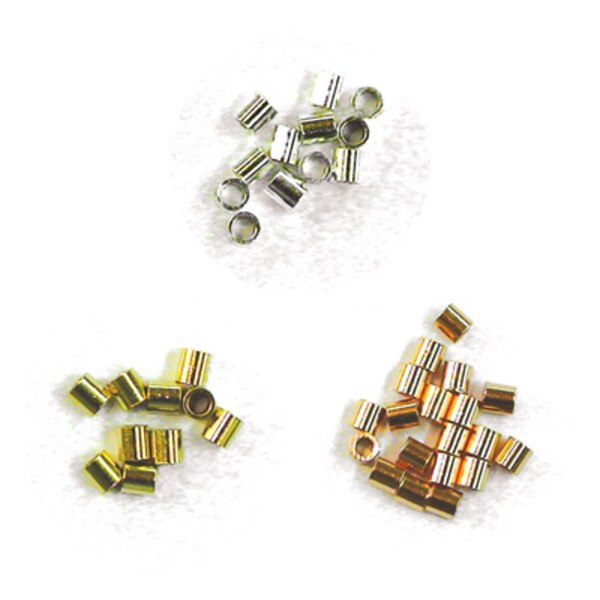 222-20201.SLC.jpg 2x2mm Crimp Bead - Silver Plate 100pk Image