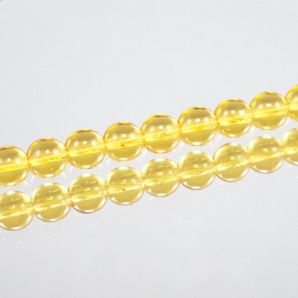 222-4139.SLC.jpg 8mm Amber Round Glass Bead Strand Image