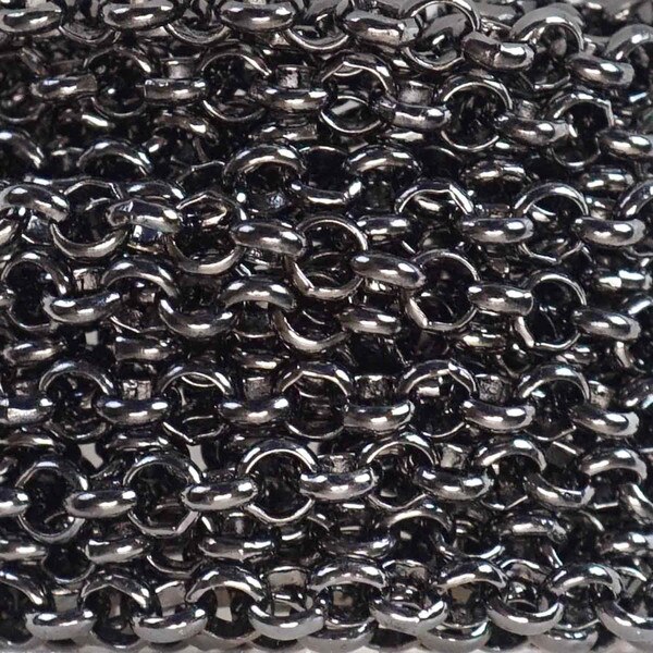 222-439.SLC.02.jpg 4mm Rolo Chain - Gunmetal Ft Image