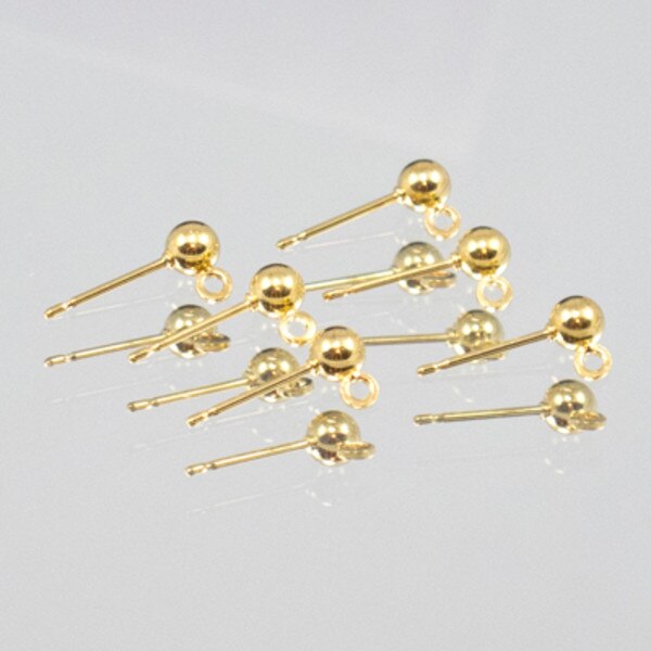 222-50203.SLC.jpg 6pk Earwire Posts - Gold Plate Image
