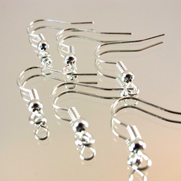 222-50212.SLC.jpg 6pk French Hook Earwire - Silver W/Ball Image