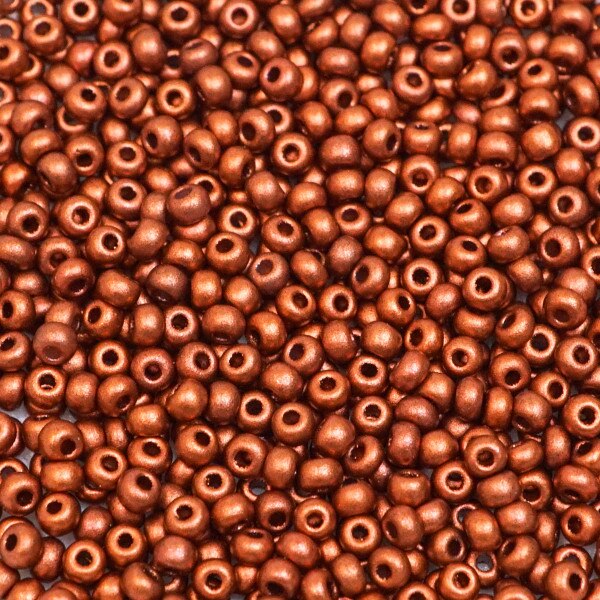 229-1034.SLC.1.jpg Seed Beads 10/0 Metallic Copper - 20g Image