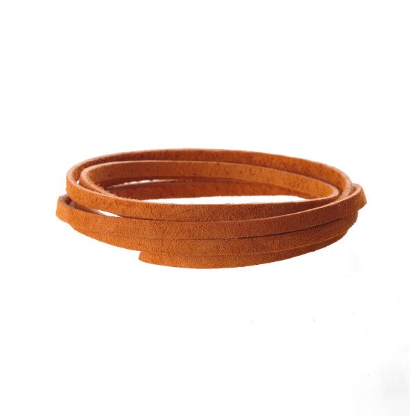 28-9026.SLC.03.jpg Lace Suede Rust 1/8" x 25yd Image