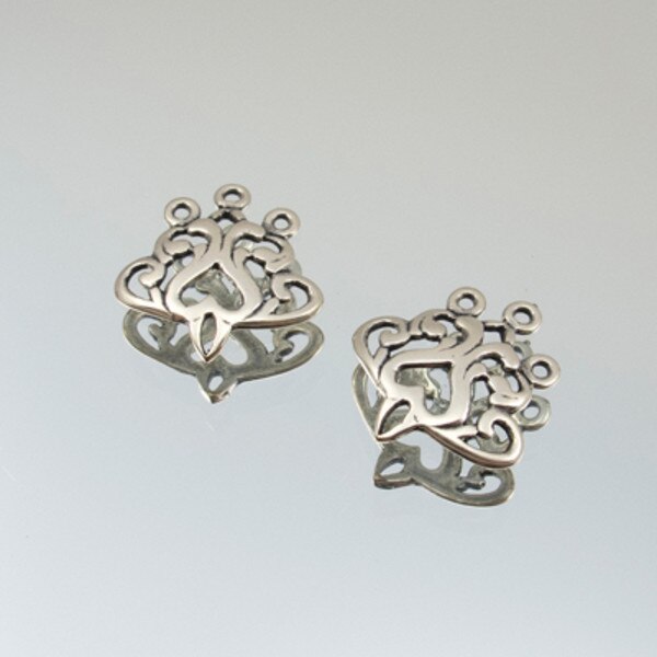 286-1085212.SLC.jpg 16mm 3 Strand Flames Link - Silver Plate Image