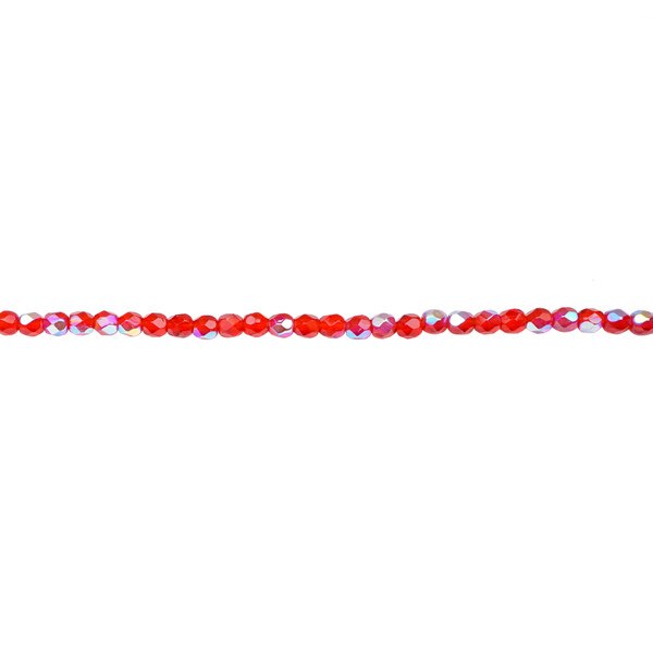 339-31.SLC.1.jpg 3mm Siam Ruby AB Bead Strand - Firepolished Image