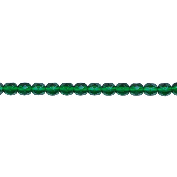 339-73.SLC.1.jpg 6mm Green Emerald Bead Strand - Firepolished Image