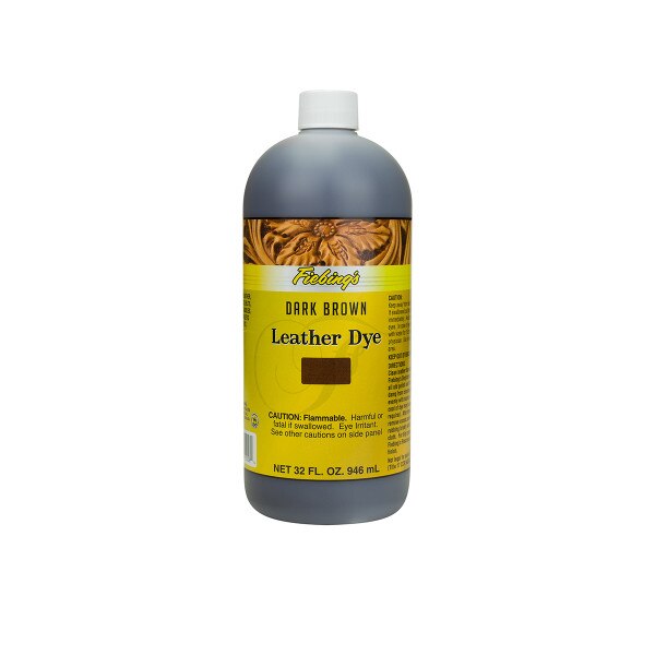 Fiebings Leather Dye - Dark Brown, 32 oz