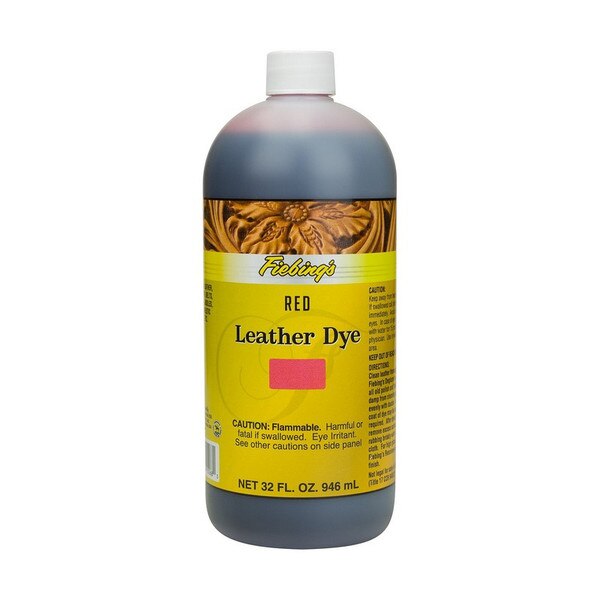 Fiebings Leather Dye - Dark Red, 32 oz