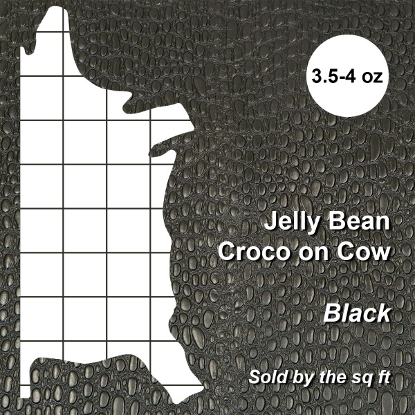 371-11161.SLC.4.jpg Black Jelly Bean Croco Print on Cow Image