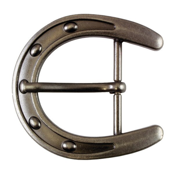 378-73901.SLC.jpg 1-1/4" Horseshoe Buckle - Antique Nickel Plate Image