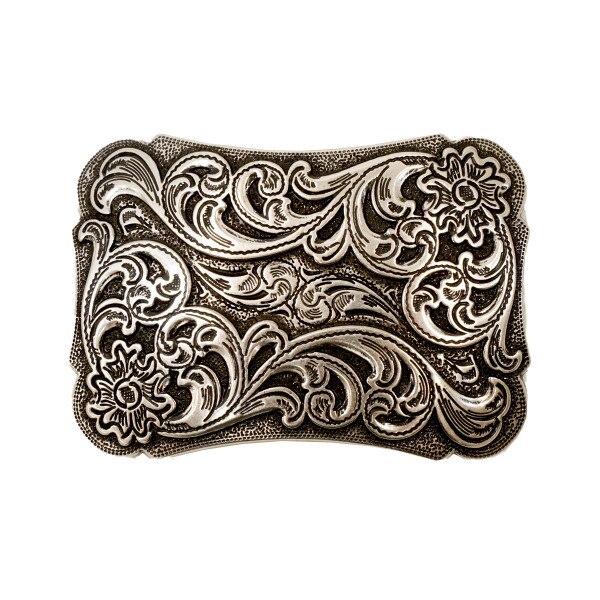 Floral Engraved Trophy Buckle | Springfield Leather