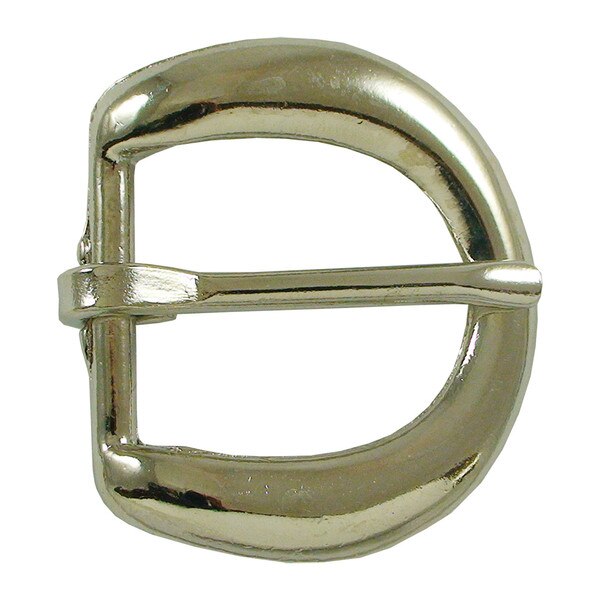 4-163202.SLC.jpg ¾" Rounded Heel Bar Buckle - Nickel Plate Image