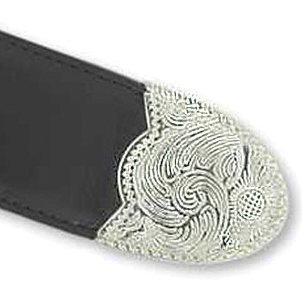 4-194800.SLC.jpg 1 ½" Engraved Buckle Tip - Nickel Plate Image