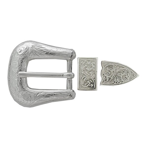 4-730202.SLC.jpg ¾" Traditional Buckle Set - Silver Plate Image