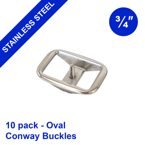 4-83015.SLC.1.jpg Stainless Steel Oval Conway Buckle - 3/4" 10 pk Image