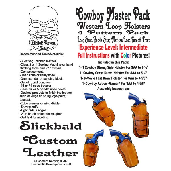 405-001.SLC.01.jpg Slickbald Pattern - Holster Cowboy Master Pack Image