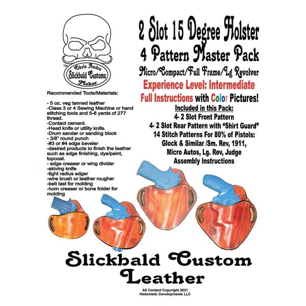 405-004.SLC.01.jpg Slickbald Pattern 2 Slot Belt Holster Master Pack Image