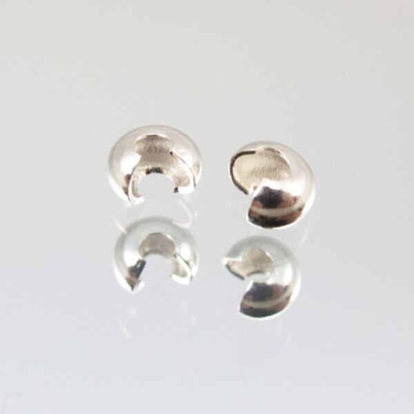 45-102.SLC.jpg 3mm Crimp Cover - Silver Plate 12pk Image