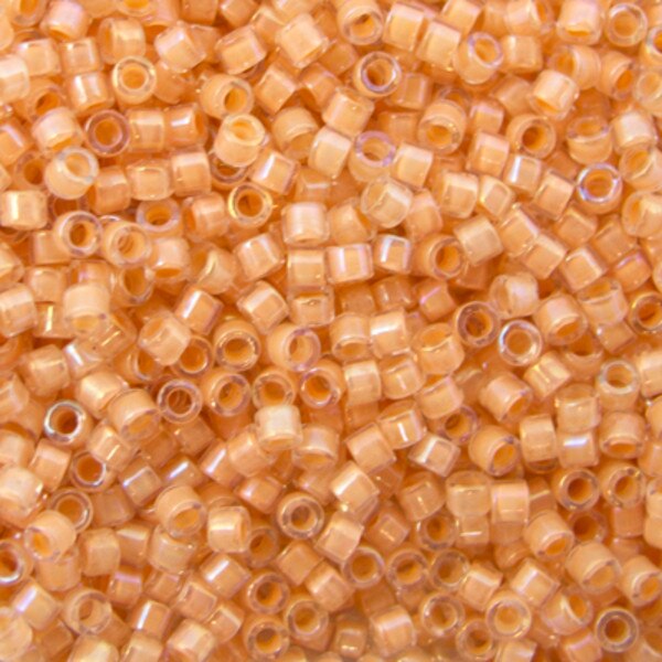45-113067.SLC.jpg Delica Bead - Lined Flesh AB DB067 Image