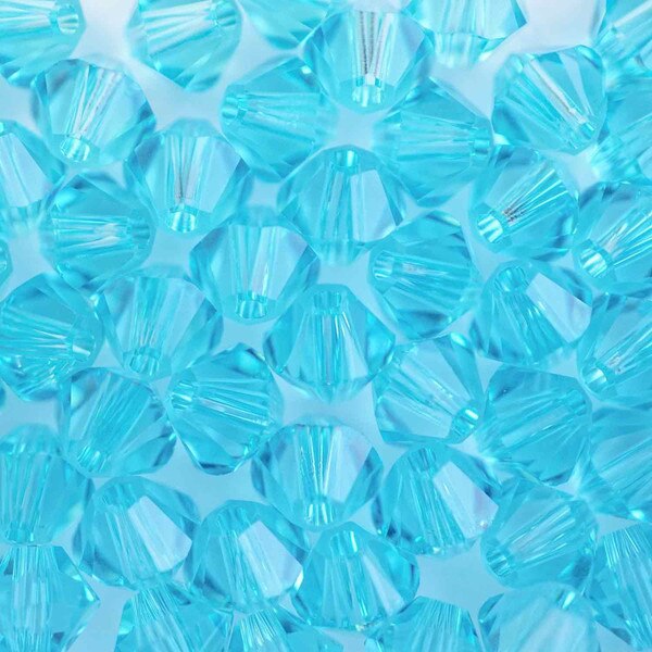 45-1229.SLC.01.jpg SwarovskiBiconeLtTurquoise4mm72pk Image