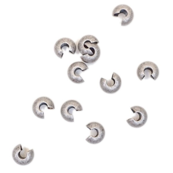 45-159.SLC.1.jpg Crimp CoverAntSilver4mm12pk Image