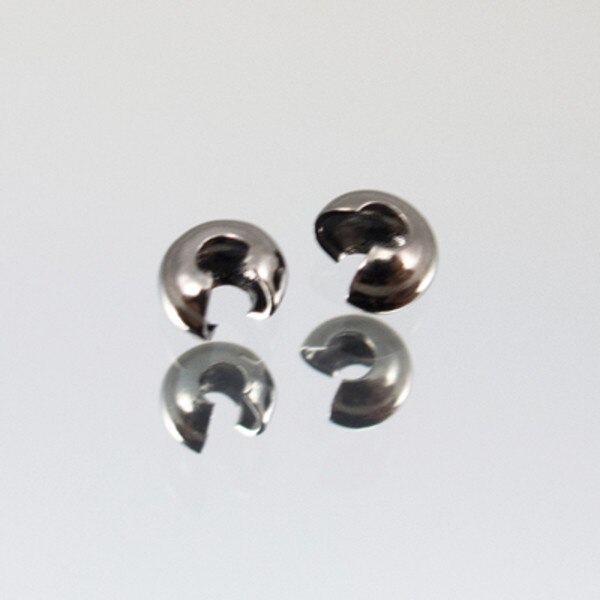 45-25.SLC.jpg 4mm Crimp Cover - Gunmetal 144pk Image