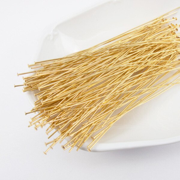 45-60213.SLC.jpg 4" Headpins - Gold Plate 144pk Image