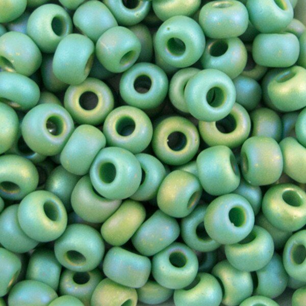45-69411.SLC.jpg SeedBeadMatteOpaqGreenAB6/020g Image