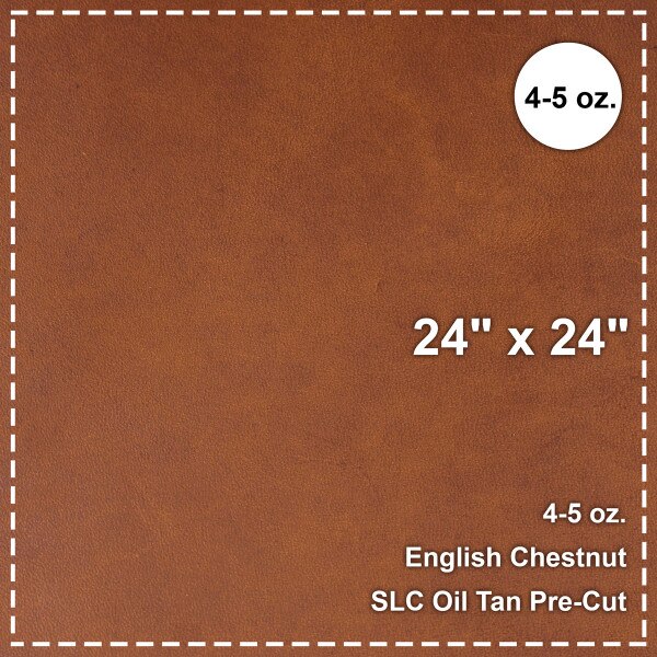 485-3015.SLC.1.jpg English Chestnut Oil Tan Pre-Cut 24"x 24" Image