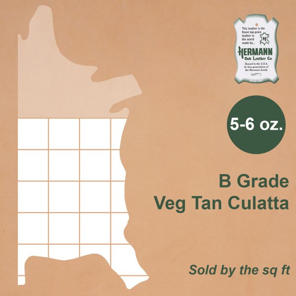 49-7711.SLC.1.jpg Hermann Oak B Grade Culatta 5-6 oz. Image