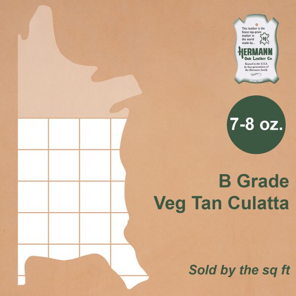 49-7713.SLC.1.jpg Hermann Oak B Grade Culatta 7-8 oz. Image