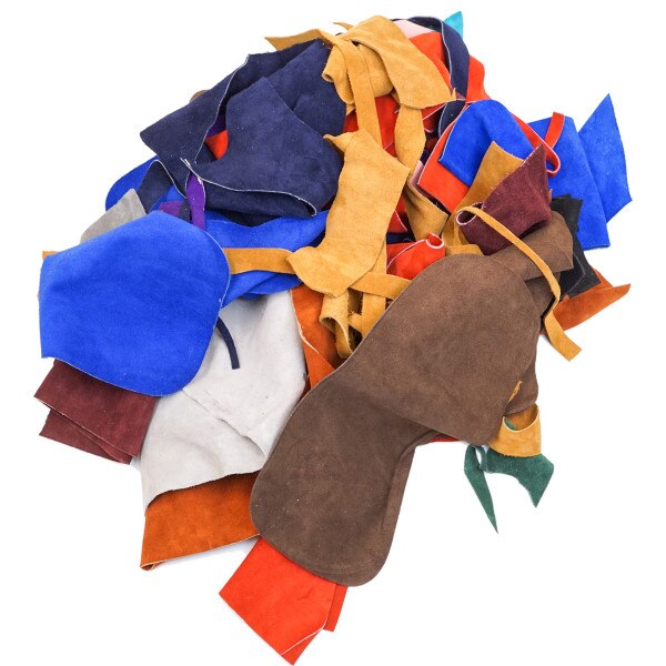 540-100.SLC.1.jpg Suede Remnants - Assorted Colors 6 lbs Image