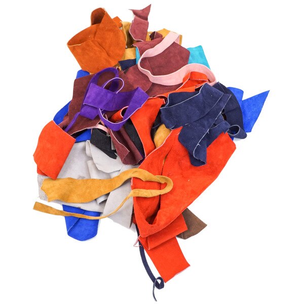 540-100.SLC.2.jpg Suede Remnants - Assorted Colors 6 lbs Image