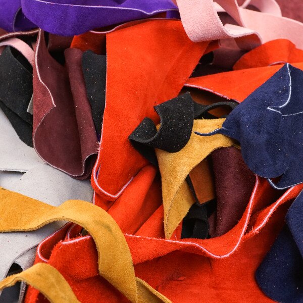 540-100.SLC.3.jpg Suede Remnants - Assorted Colors 6 lbs Image