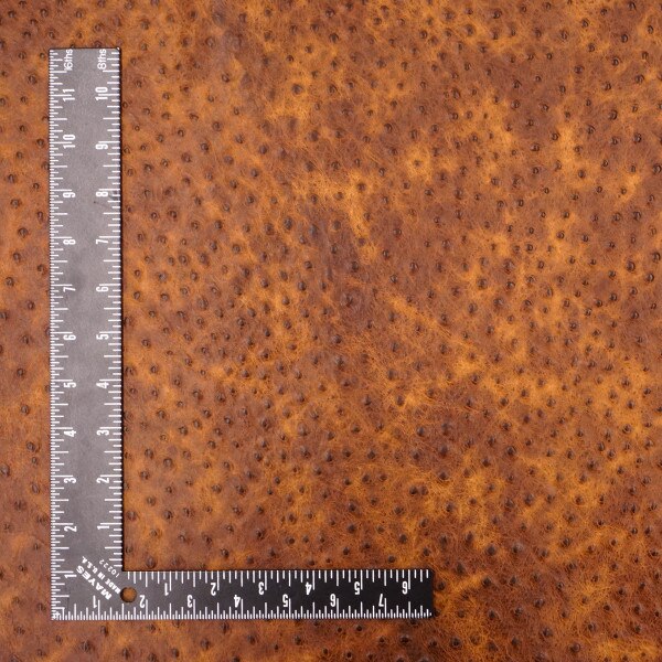 57-7510.SLC.2.jpg Rustic Ostrich Print - Cognac Image