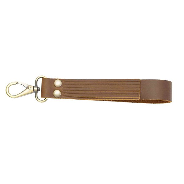 579-12001.SLC.06.jpg Fringed Leather Wristlet Strap - Boot Strap Brown Image