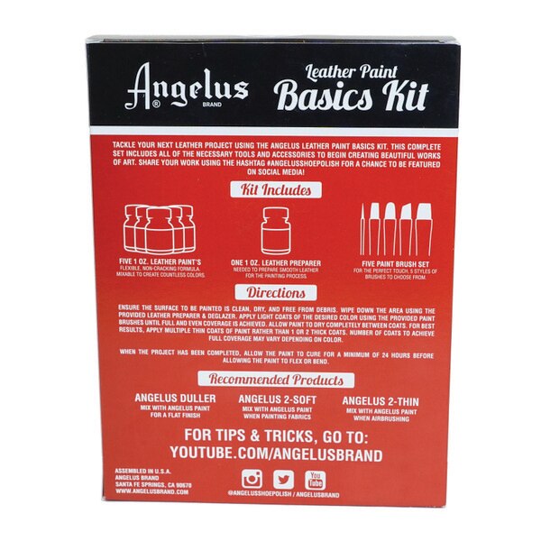 6-100.SLC.2.jpg Angelus Paint Basics 11pc Set Image