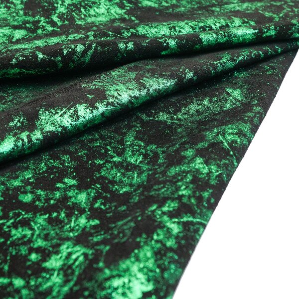 62-2016.SLC.1.jpg Splatter Suede in Emerald on Black Image