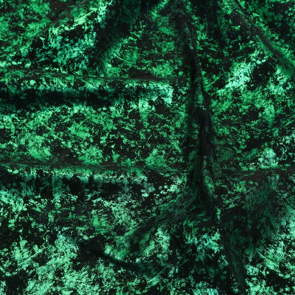 62-2016.SLC.3.jpg Splatter Suede in Emerald on Black Image