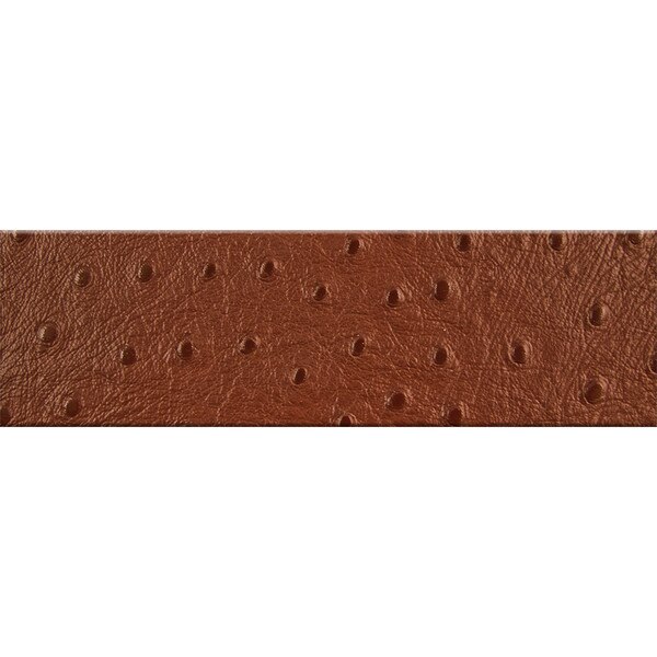 62-6115.SLC.jpg Cognac Ostrich Strip 3 1/2 Image