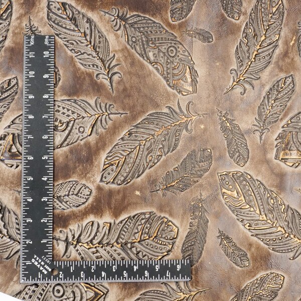665-1902.SLC.2.jpg Embossed Plume Hide - Cappuccino Image