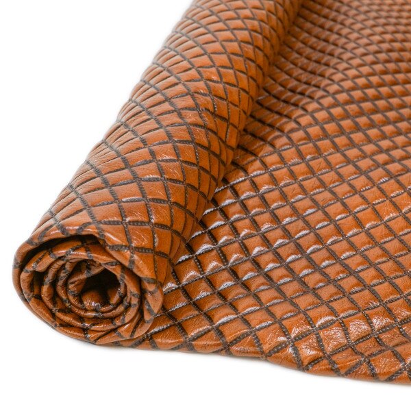 665-2200.SLC.1.jpg Embossed Quilt Hide - Caramel Image