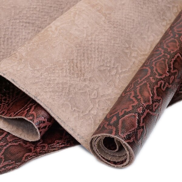 665-3051.SLC.2.jpg Embossed Python Hide - Garnet Image