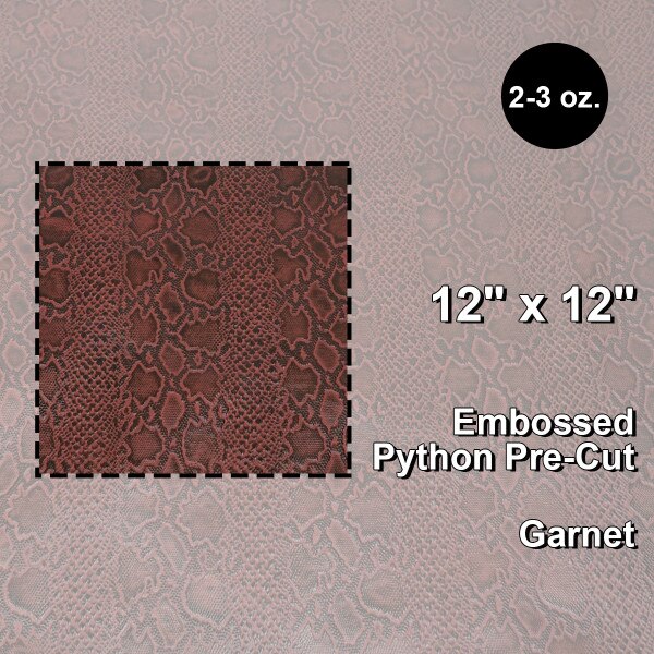 665-30511.SLC.1.jpg Pre-Cut Embossed Python Garnet - 12"x12". Image