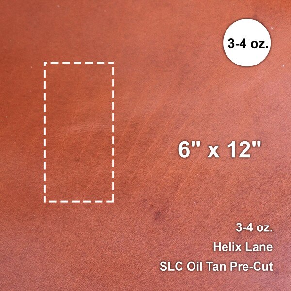 675-9010.SLC.1.jpg Helix Lane 3-4 oz. Oil Tan Pre-Cut 6" x 12" Image