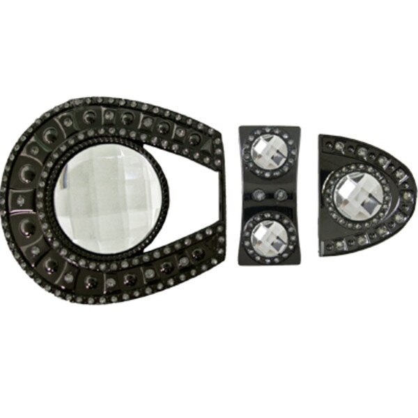 76-90905.SLC.jpg Buckle Set909Blk/Clr3pc Image