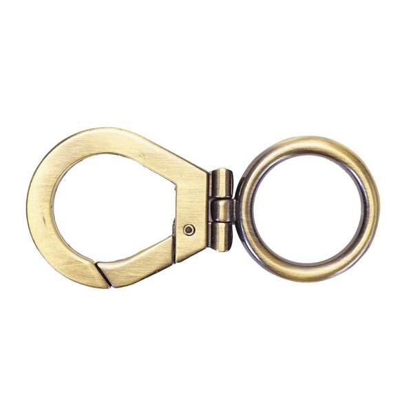 1-1/4 Lever Swivel Push Gate - Antique Brass