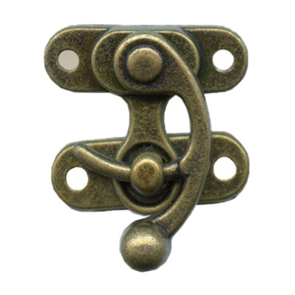 85-212701.SLC.jpg 1 ¾" Swing Lock Clasp - Antique Brass Plate Image
